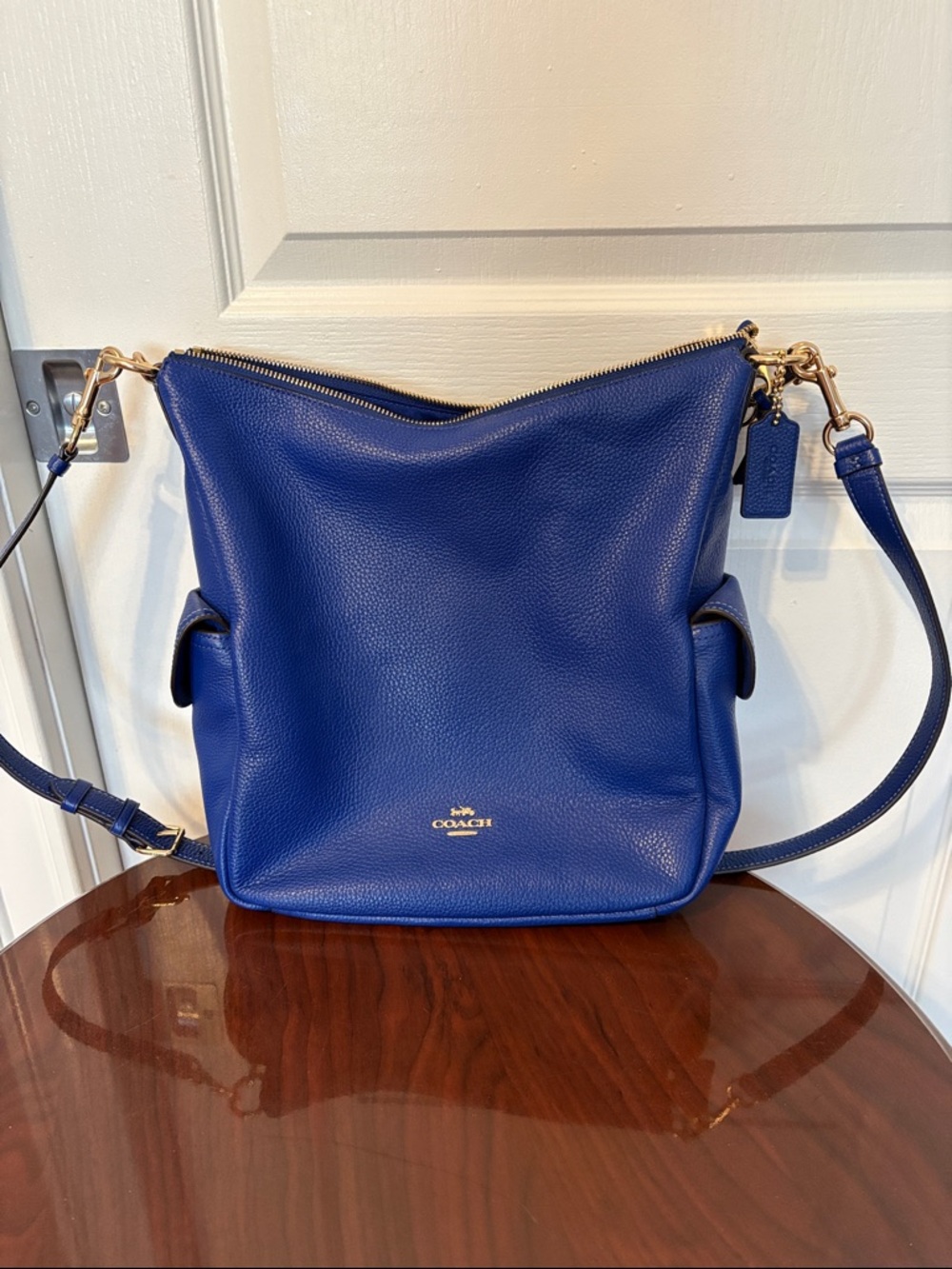 Coach pennie brilliant blue bag